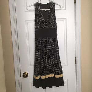 Black Circle Print Dress
